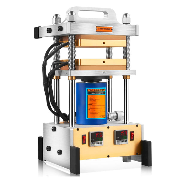 DABPRESS 30 Ton Rosin Press - Dual 7x7 Inches Rosin Press Plates and Dual Accurate PID Temp Controllers